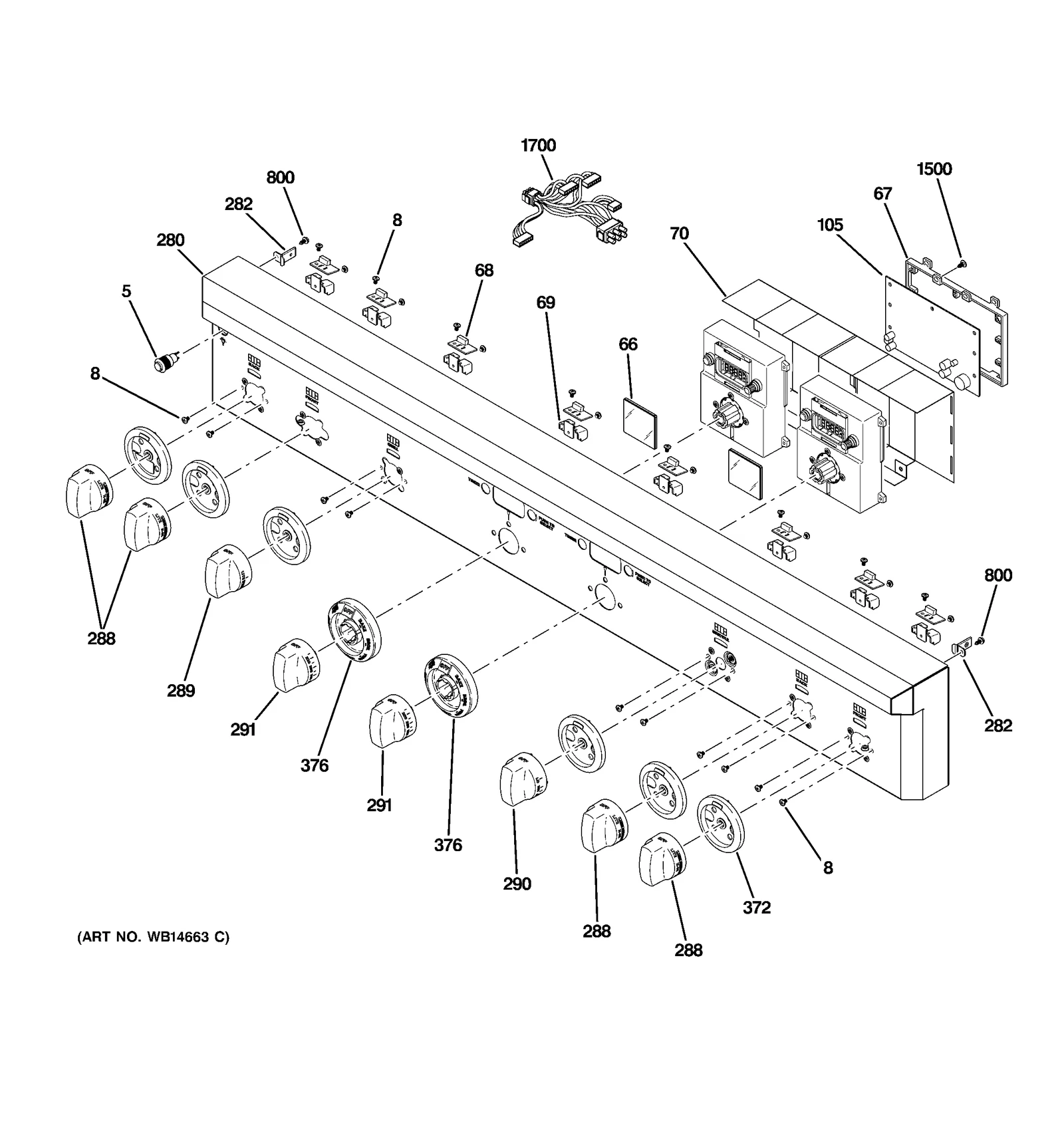 Control Panel and Rail Assembly
