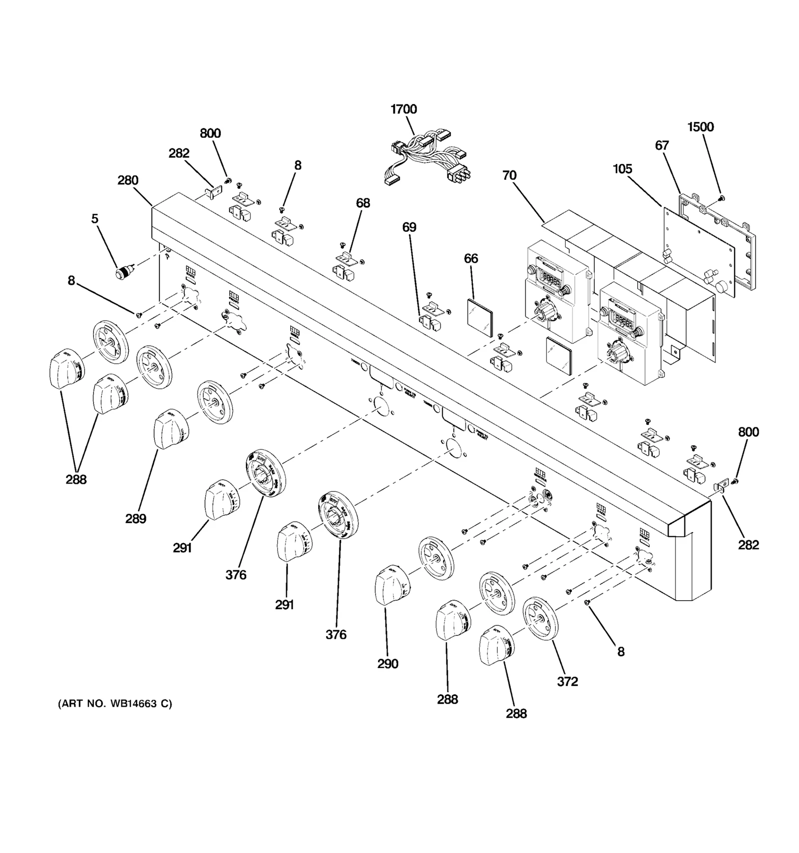Control Panel and Rail Assembly