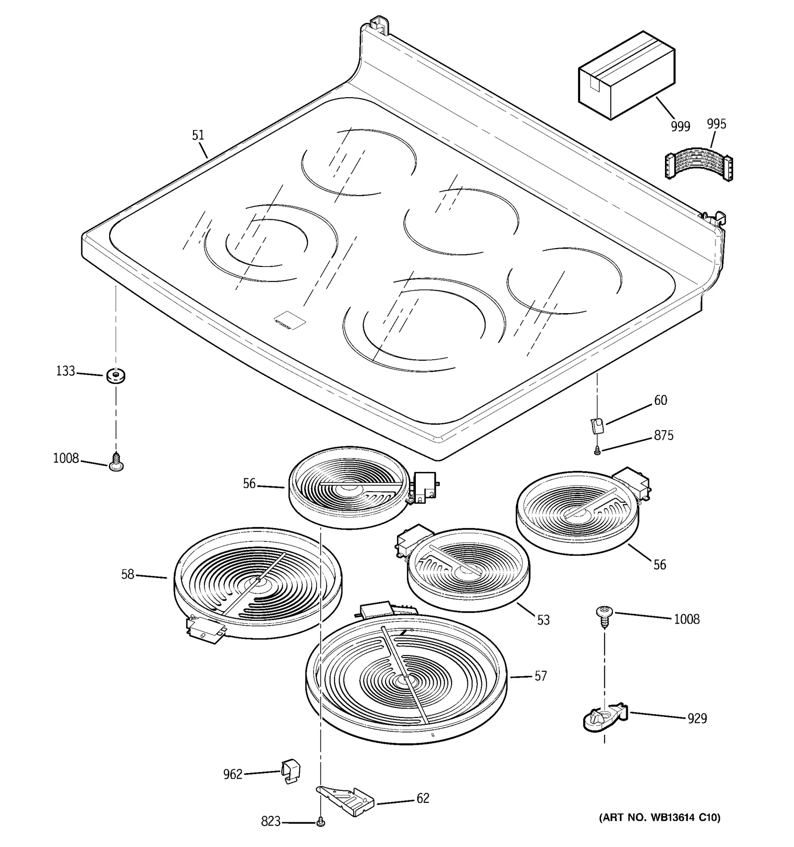 Glass Maintop Assembly