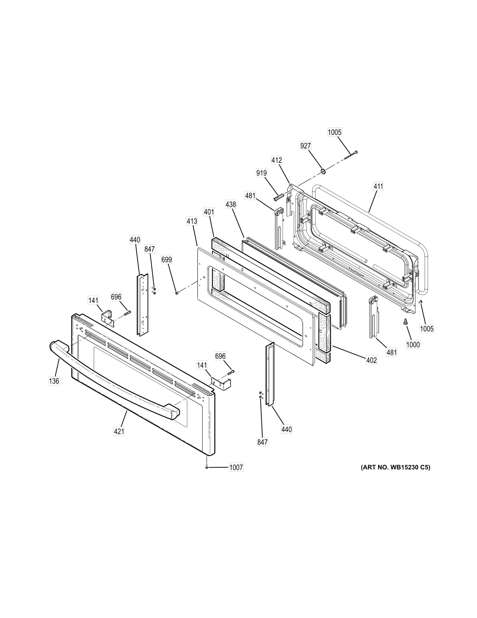 Upper Outer Door Assembly