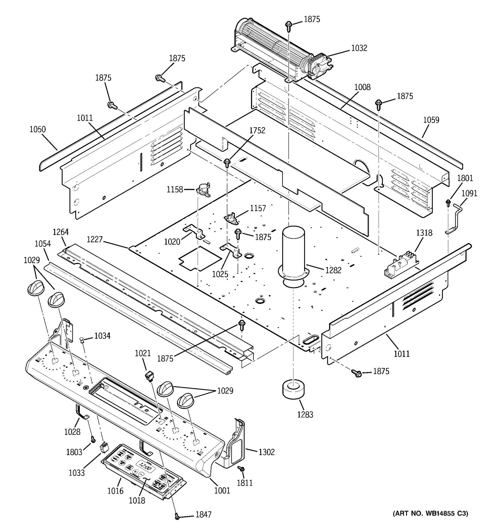 Control Panel Graphics Assembly