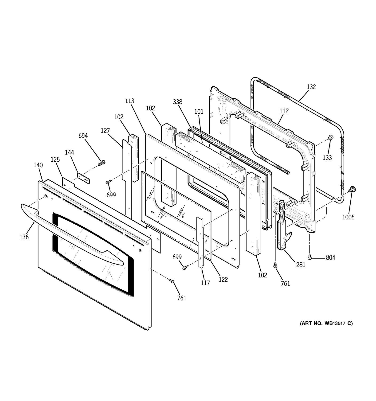 Outer Door Assembly 30 (Stainless Steel)