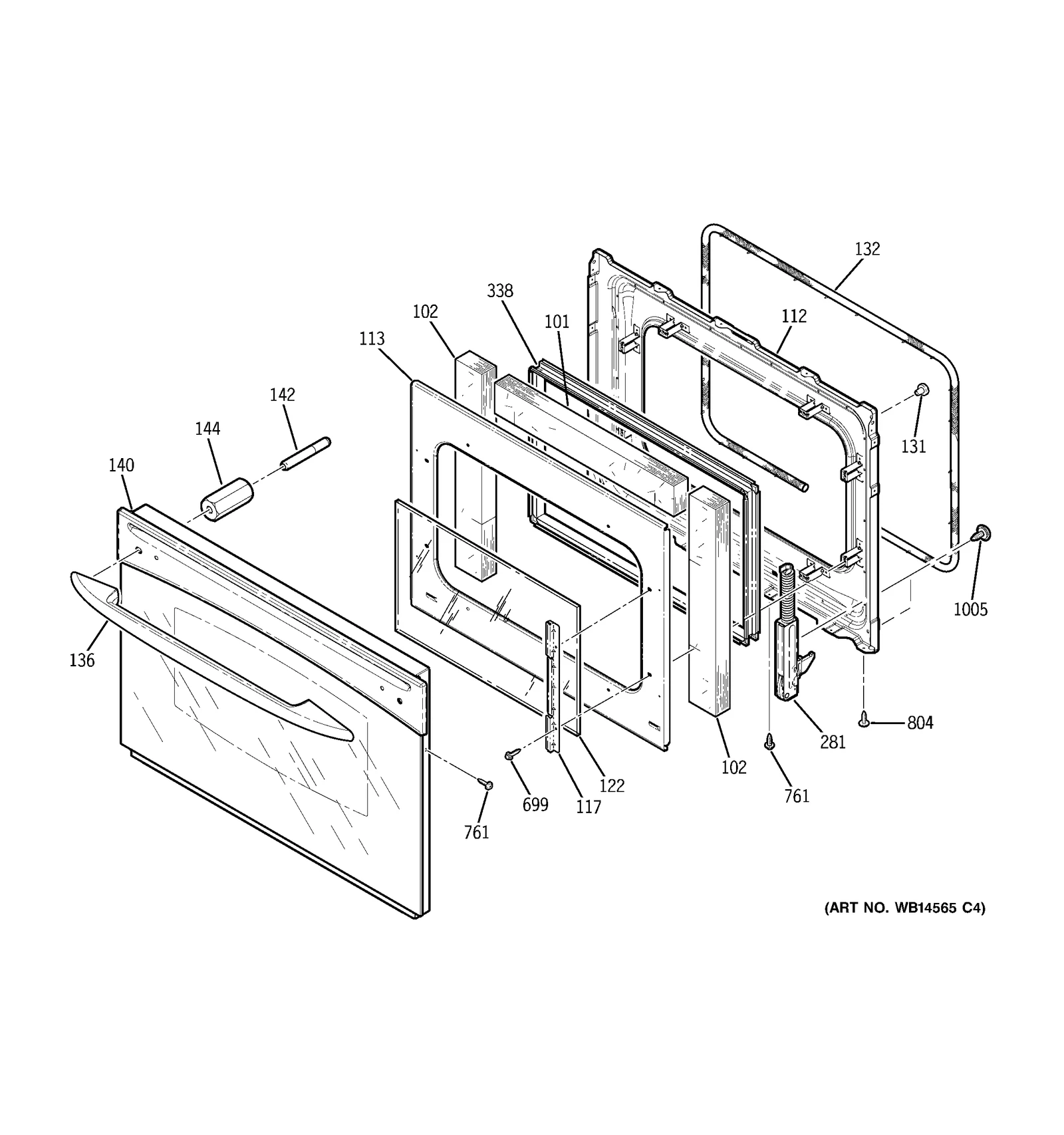 Outer Door Assembly 30 (Stainless Steel)