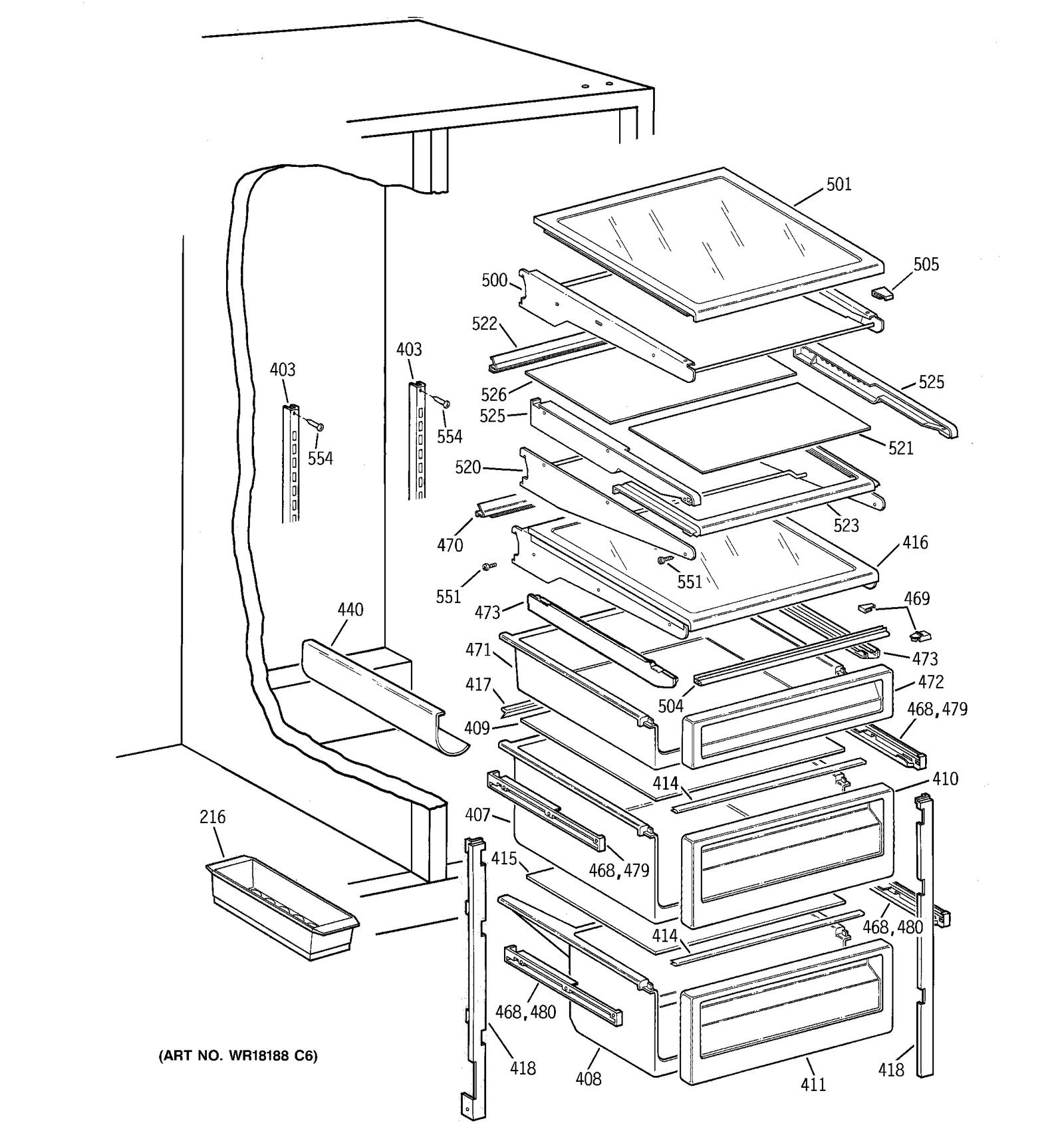 Cantilever Shelf