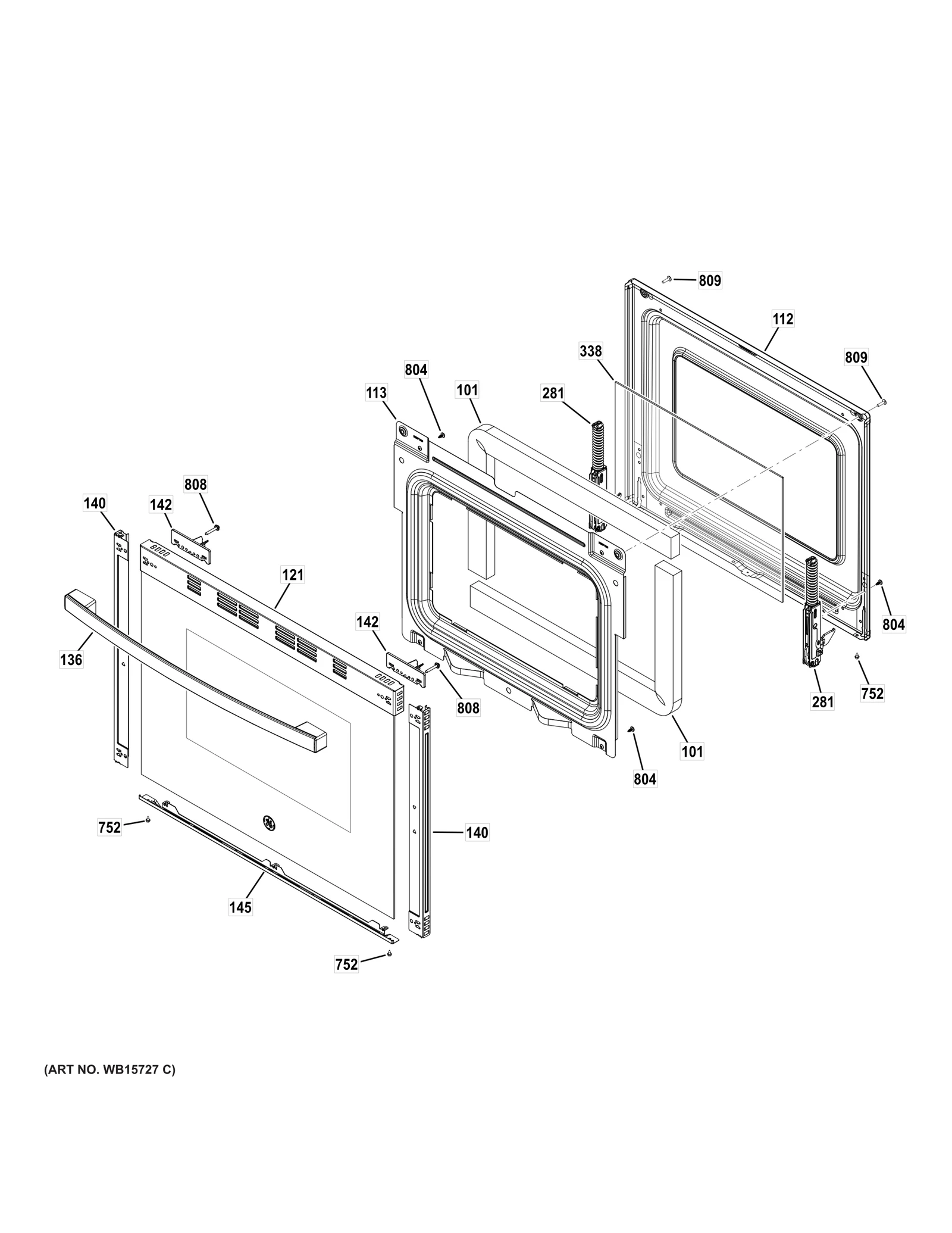Outer Door Glass and Trim