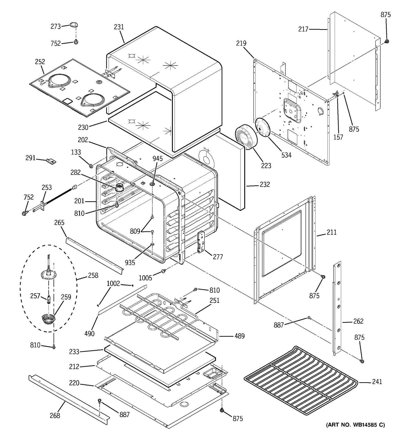 Trim Vertical Side Assembly Right