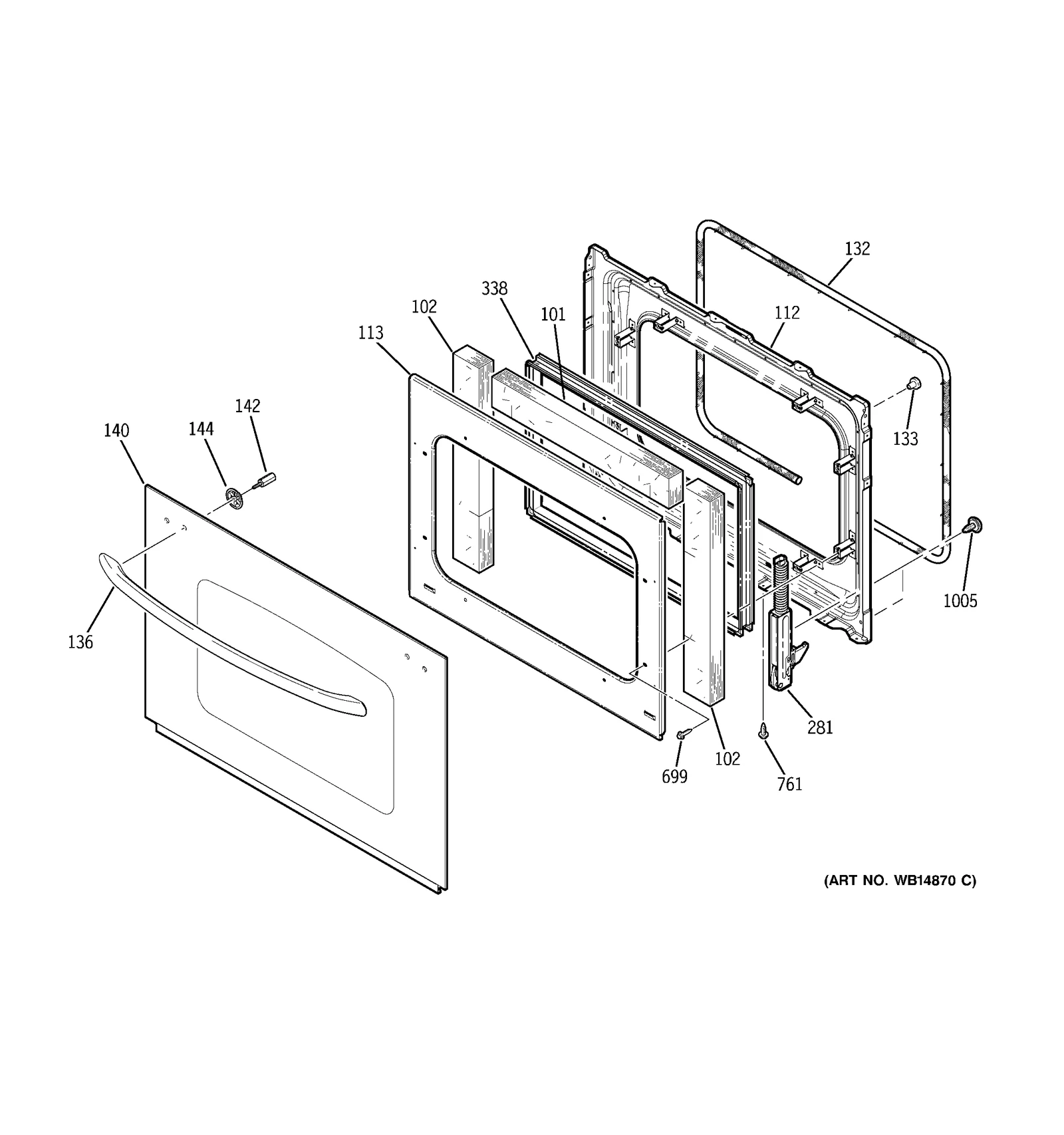 Outer Door Assembly 30 (Black)