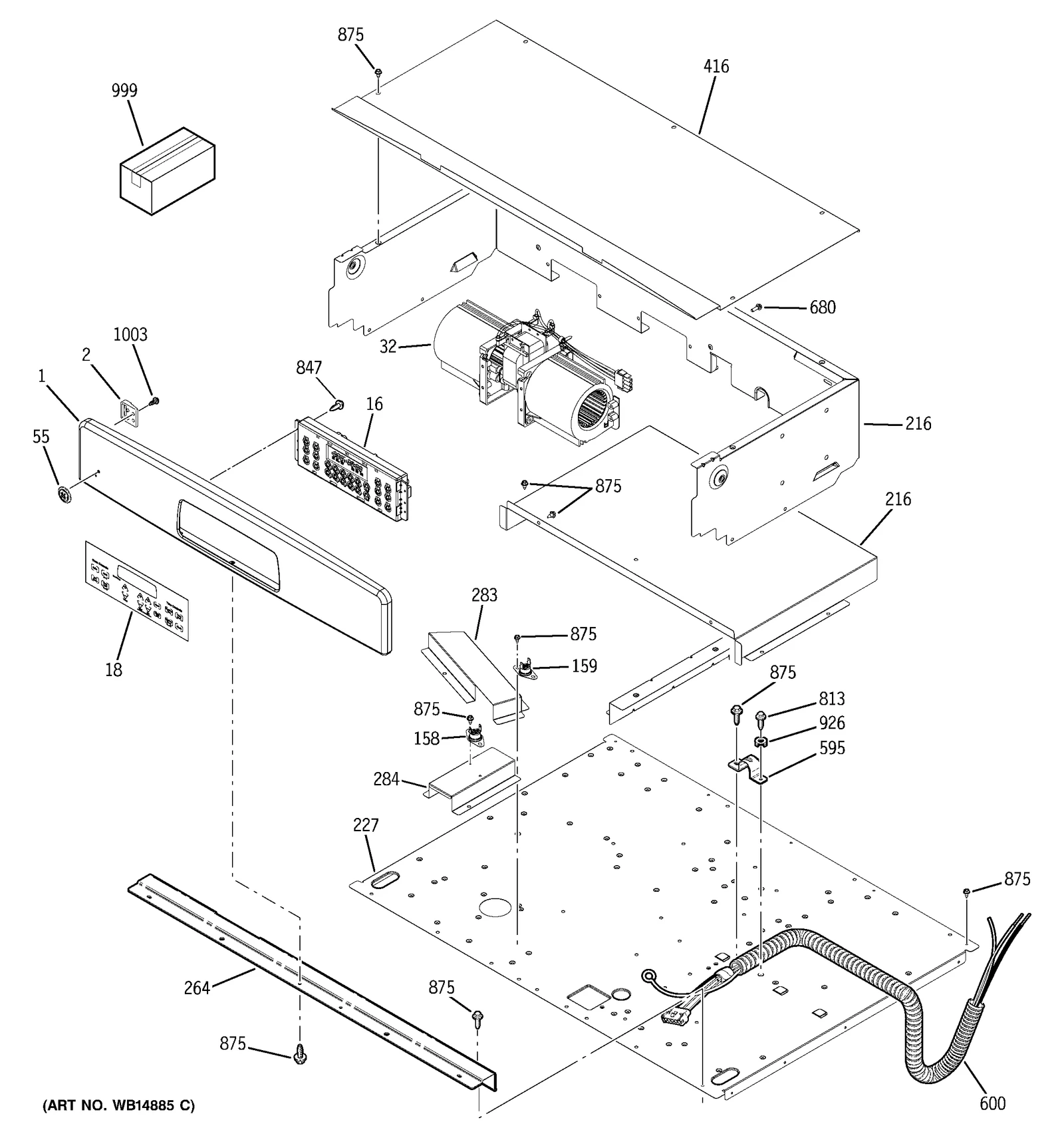 Panel and Bracket Assembly (White)