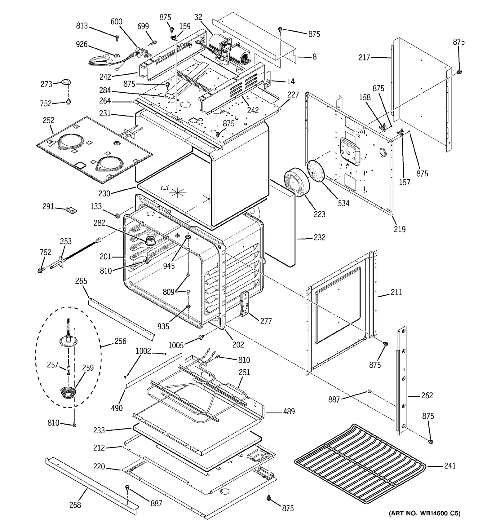 Broil Element Assembly 3400W