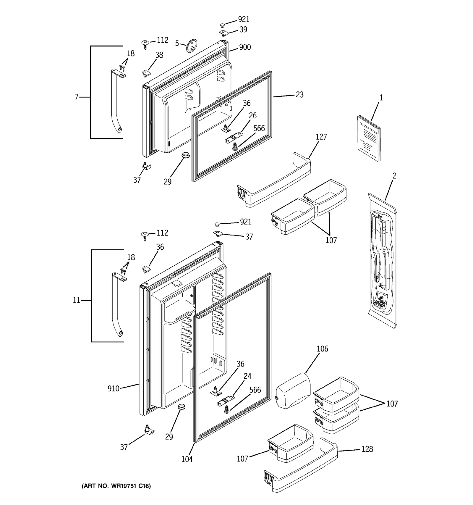 Screw 10-32 PL FLP 1/2 S