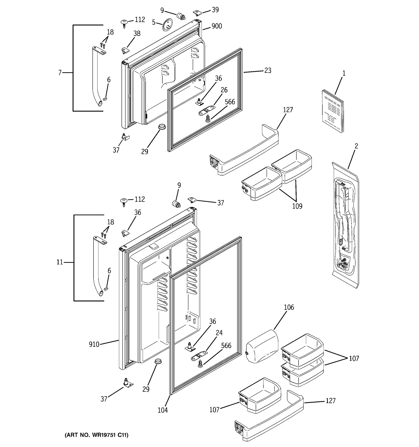 Stainless Steel Door Foam Assembly