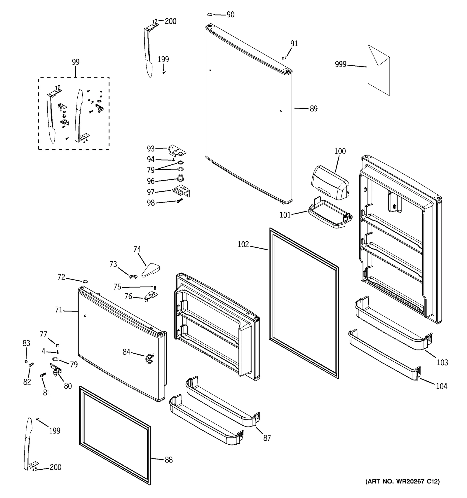 Stainless Steel Handle Pack Assembly