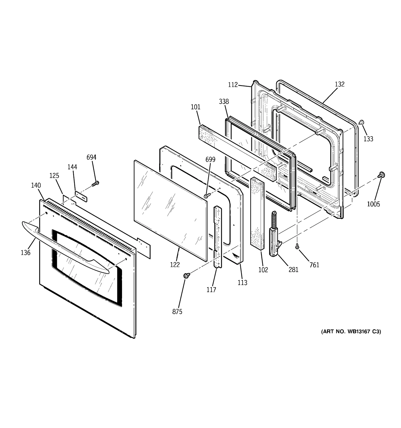 Door Handle 27 (PF-BK)