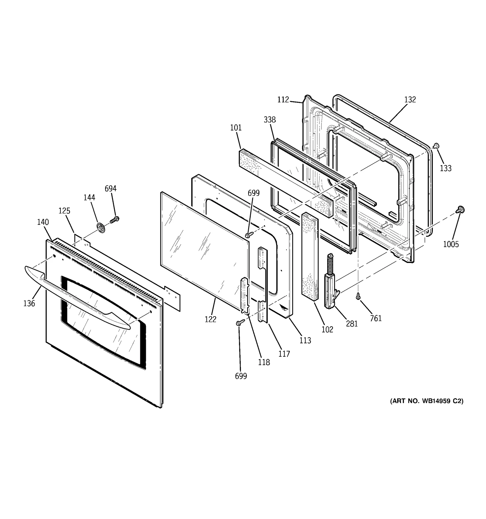 Outer Door Assembly 27 (Black)