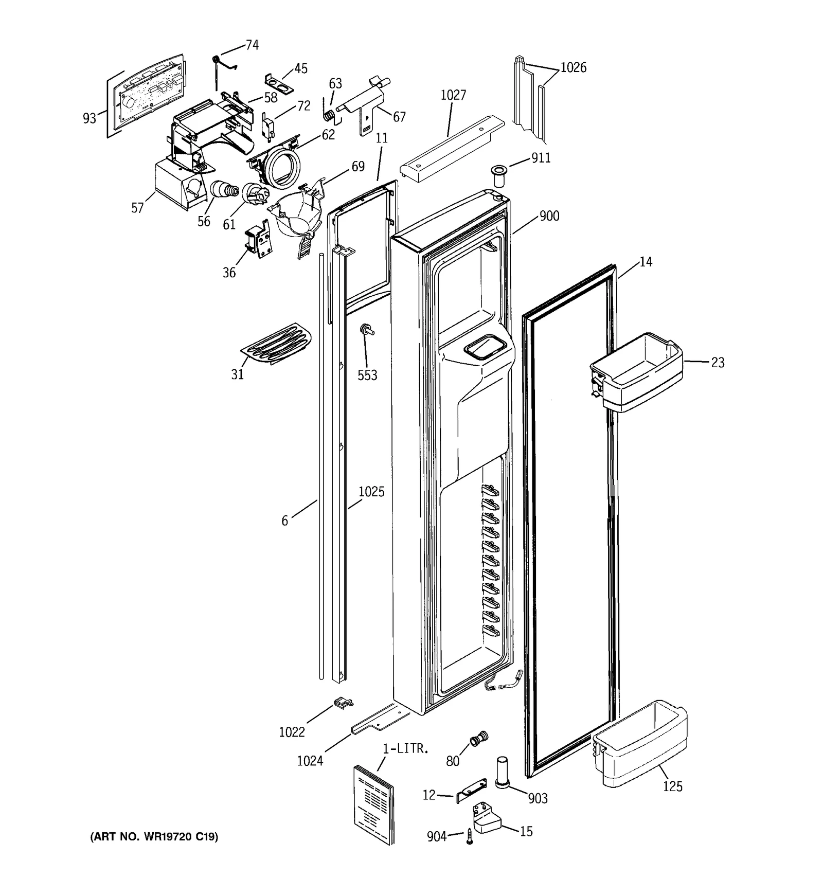 Door Assembly Kit Black