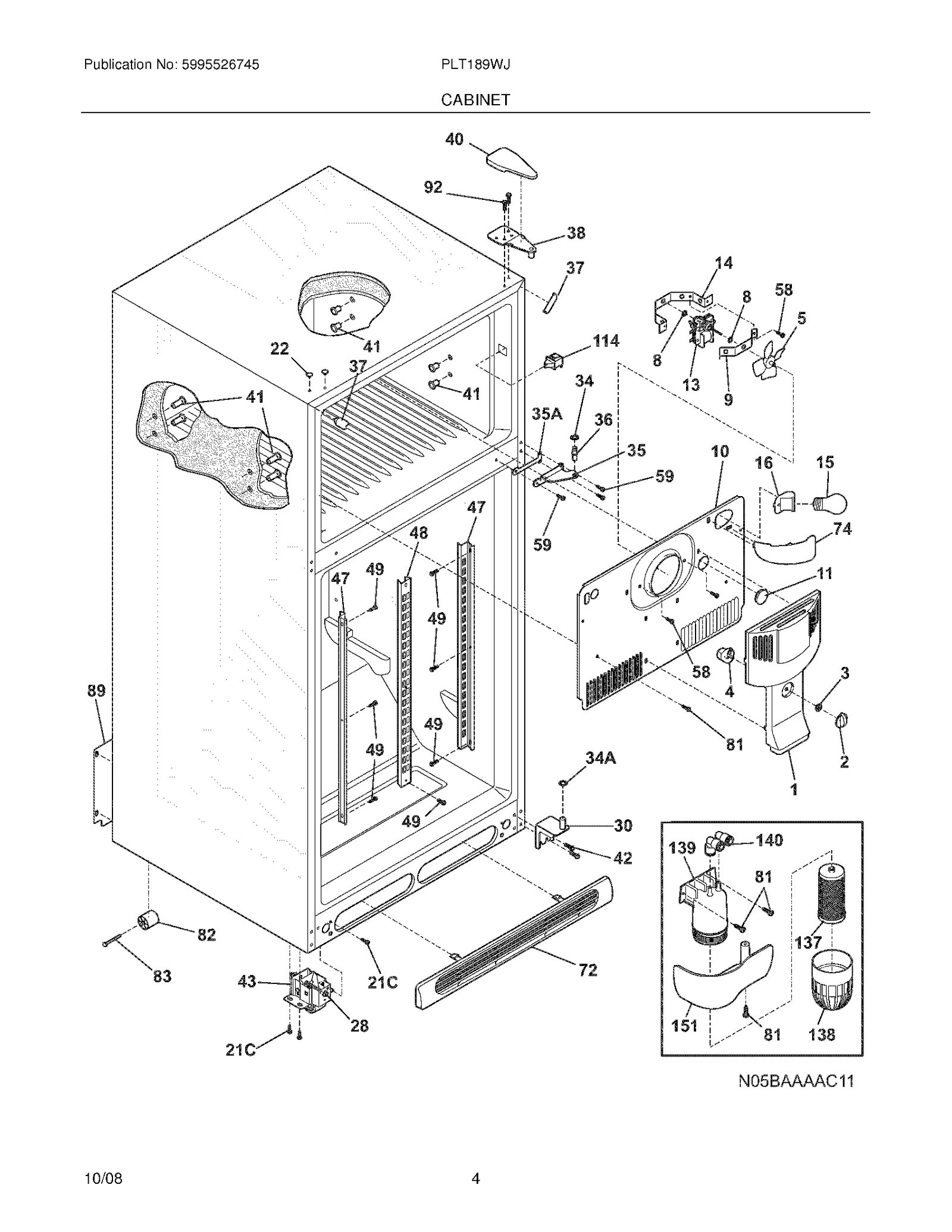 Lower Hinge Cover