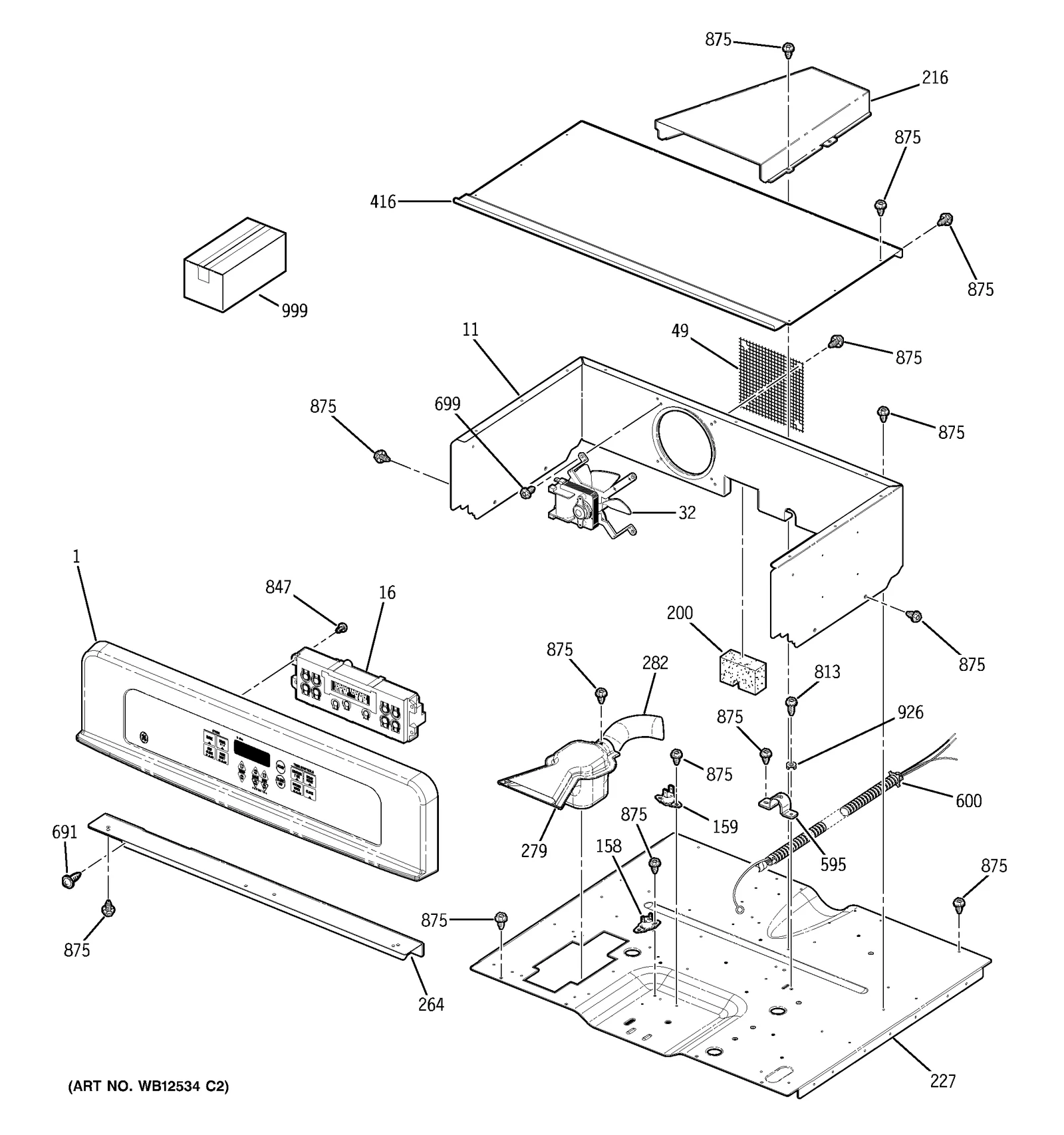 Control Panel Assembly 27 (Stainless Steel)