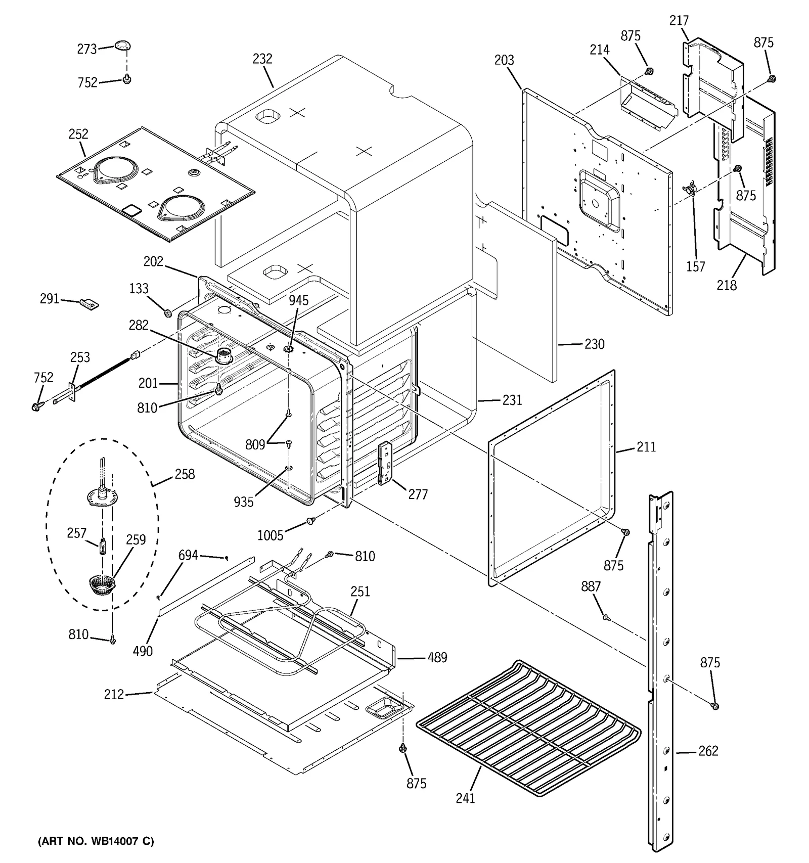 Trim Vertical Side Assembly 27 Right