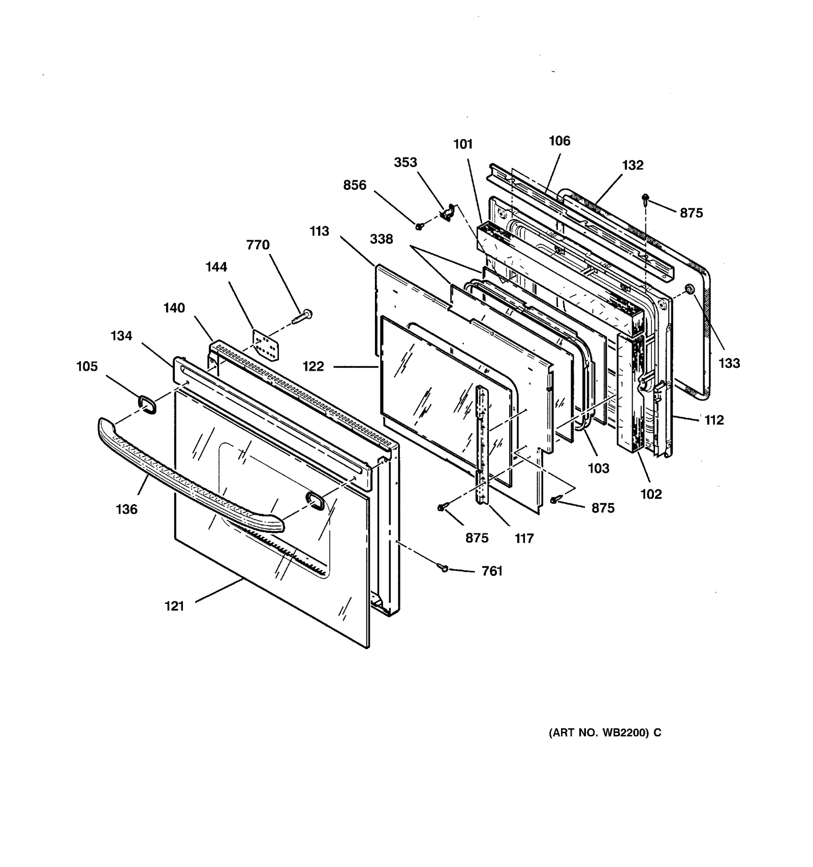 Door Assembly Black