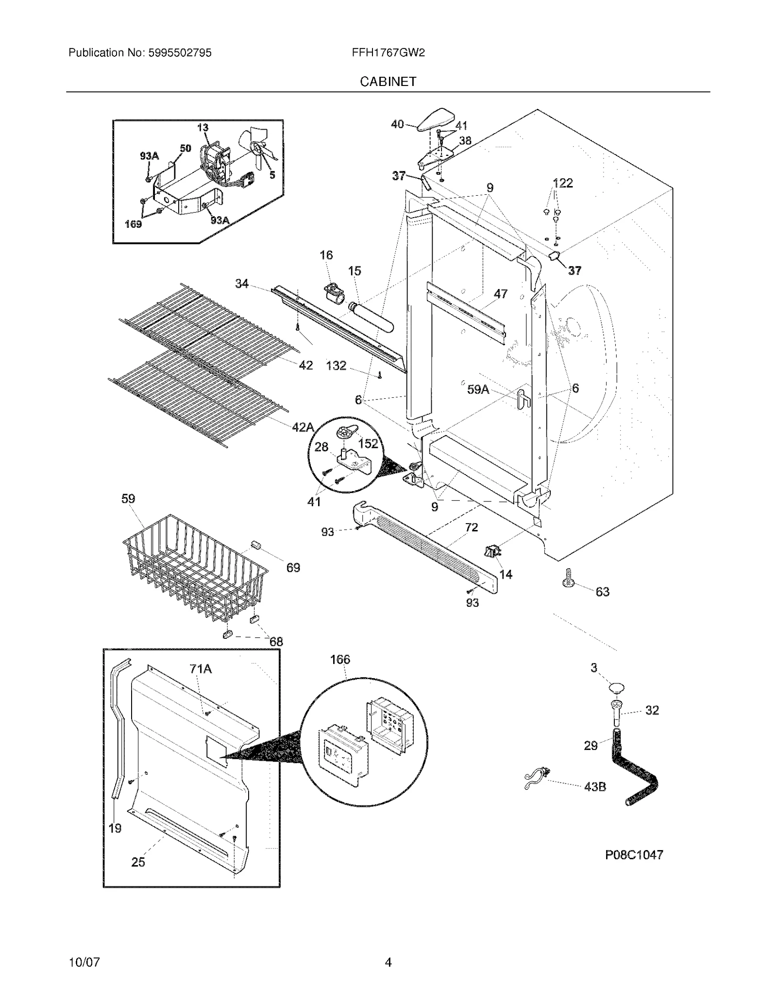 Lower Left Hand Door Hinge Bracket