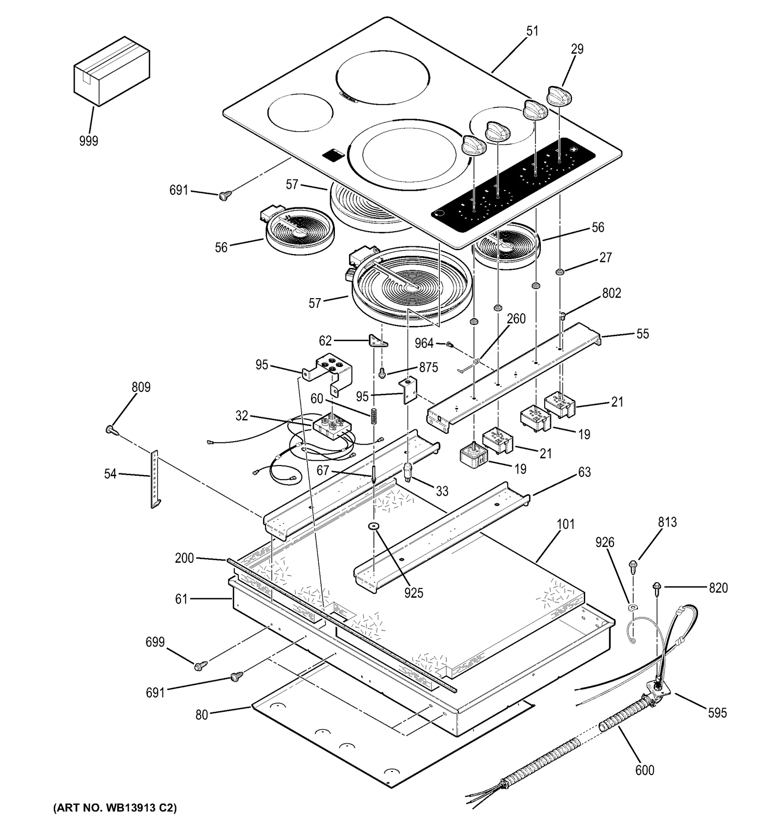 Glass Maintop Assembly