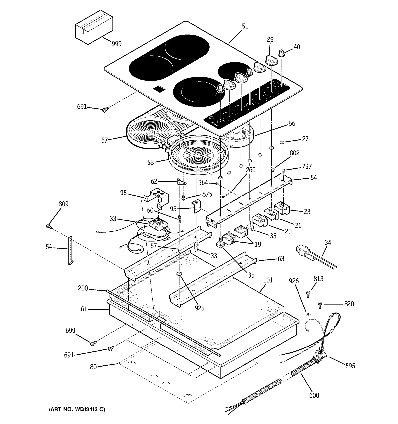 Glass Maintop Assembly