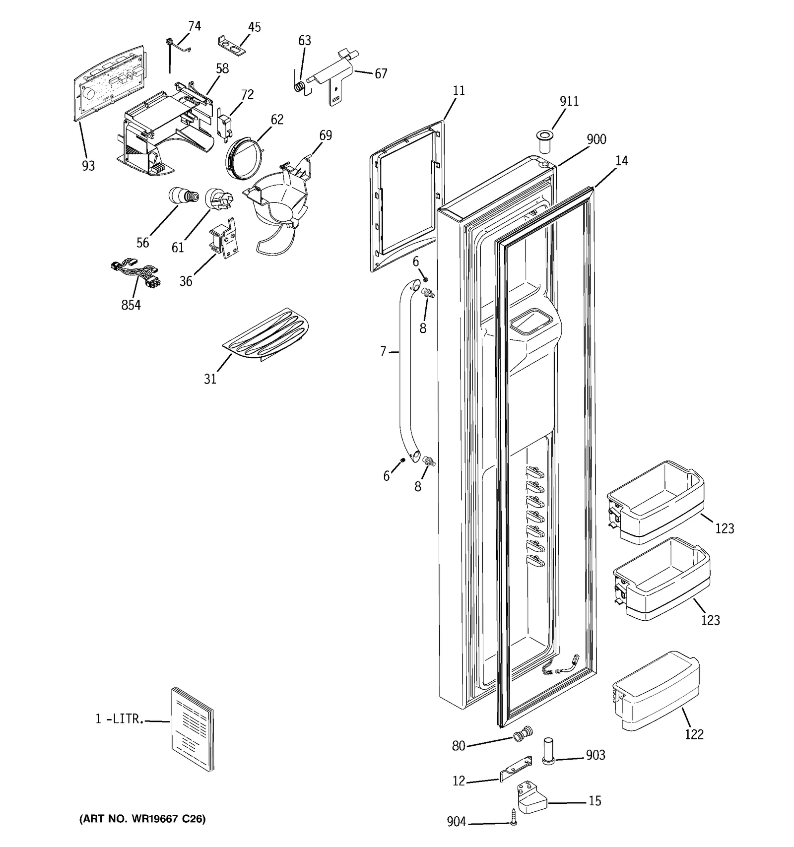 Dispenser Bow Trim Recess