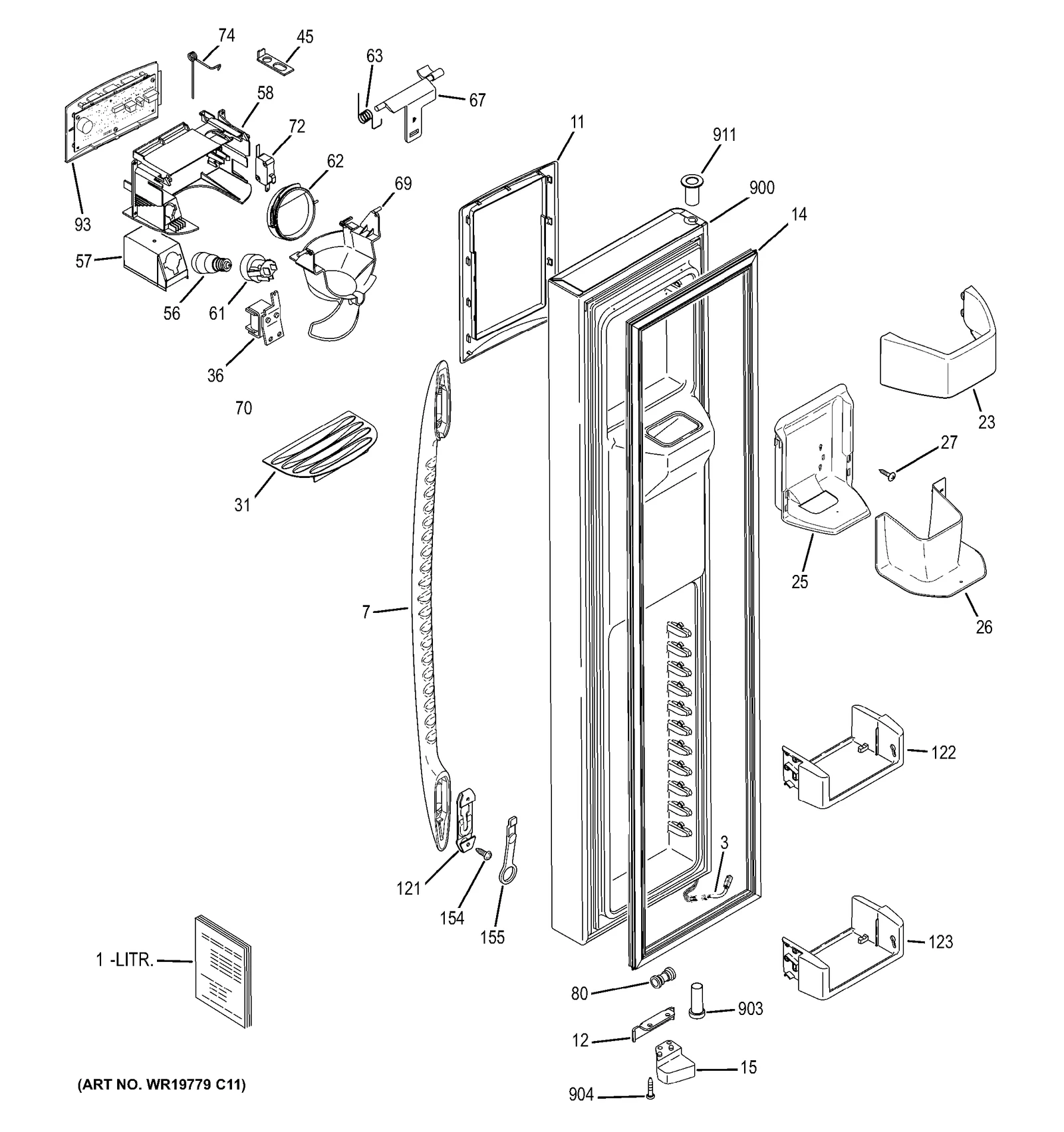 Door Assembly Kit Black