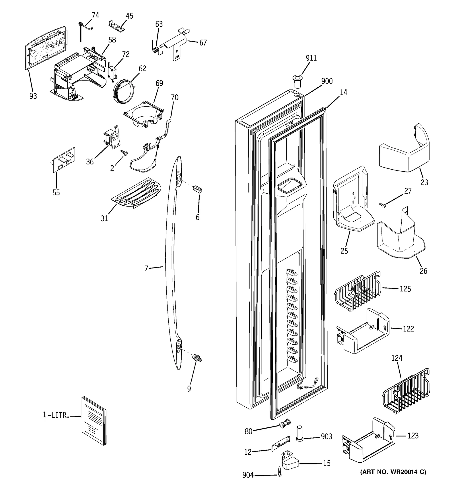 Stainless Steel Door Foam Assembly