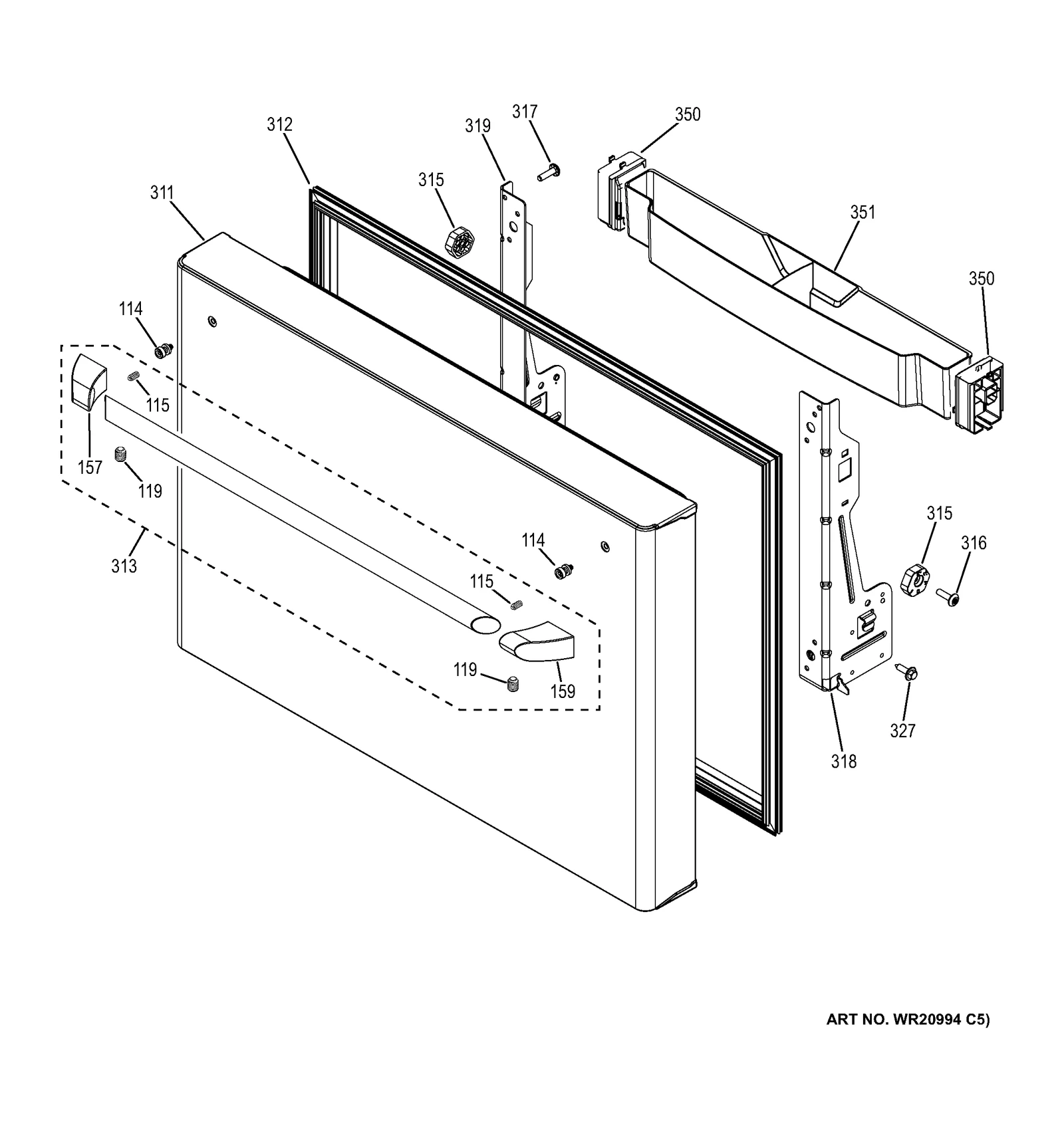 Left Hand Door Bracket
