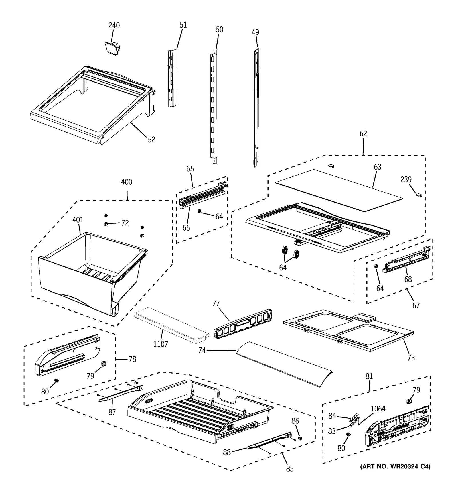 Pantry Rail Cover Assembly