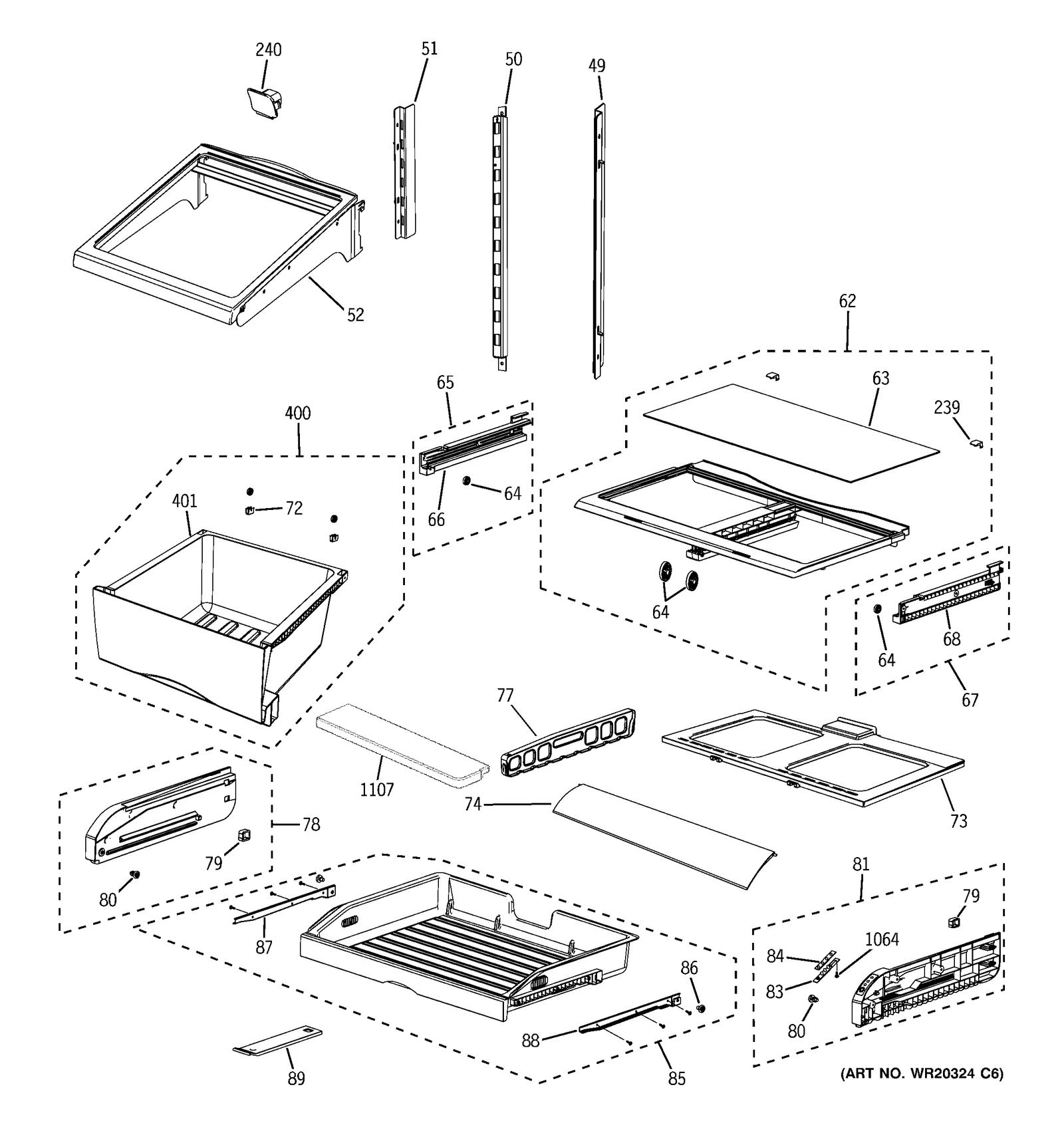 Pantry Shelf Subassembly