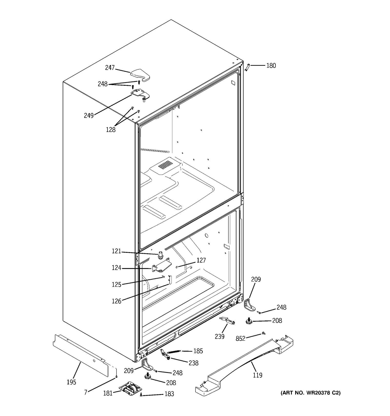 Hinge and Pin Stop Assembly