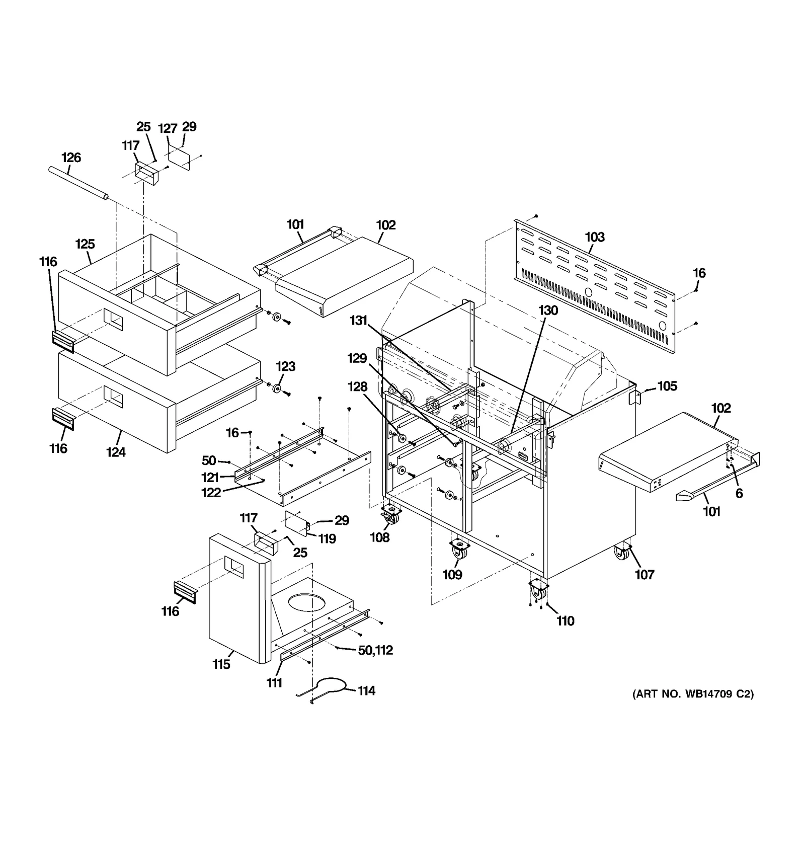 Upper Drawer Assembly