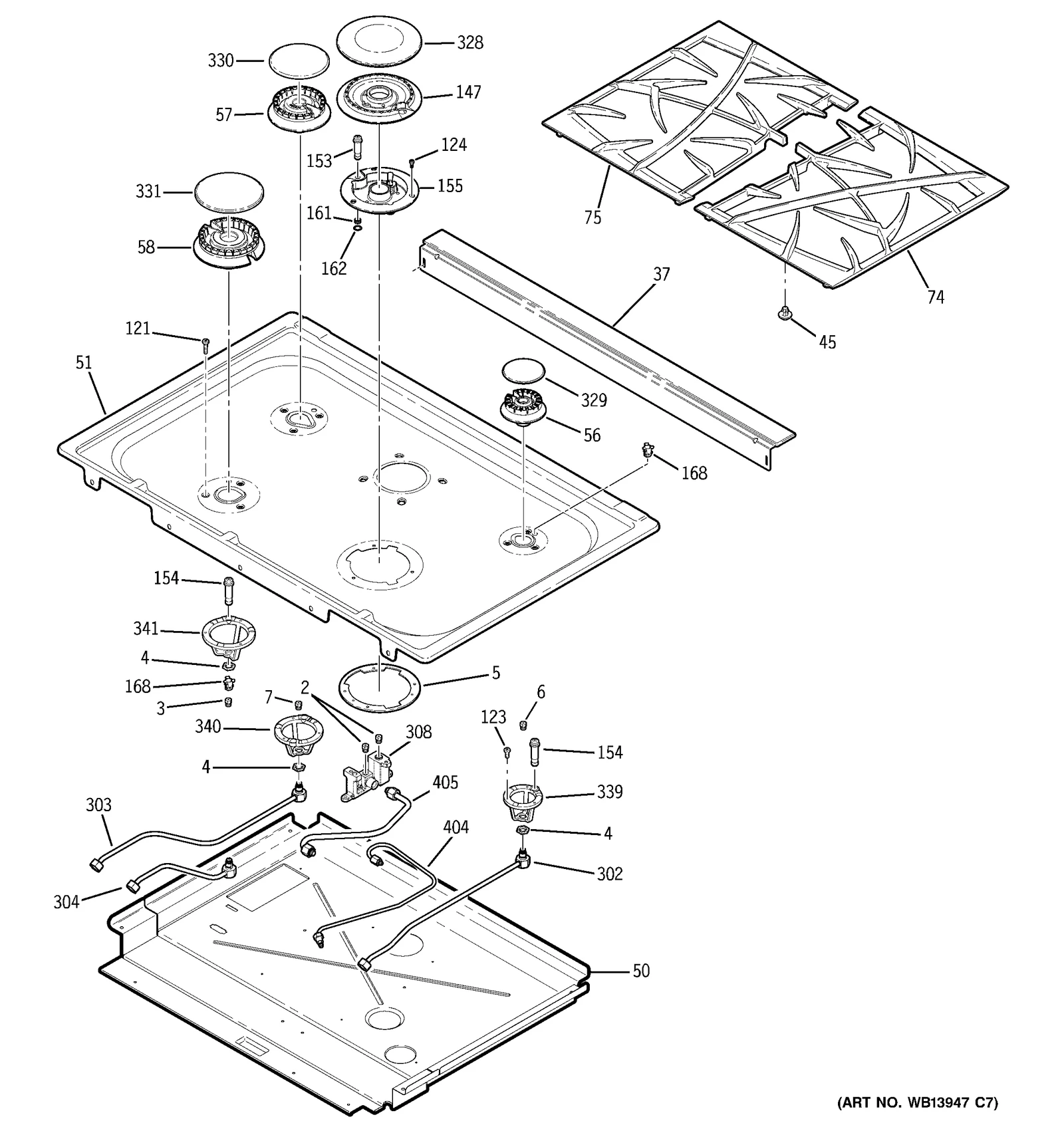 Left Cast Grate Assembly