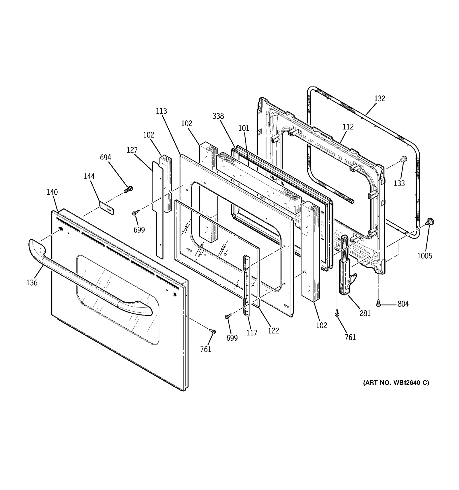 Outer Door Assembly 30 (Stainless Steel)