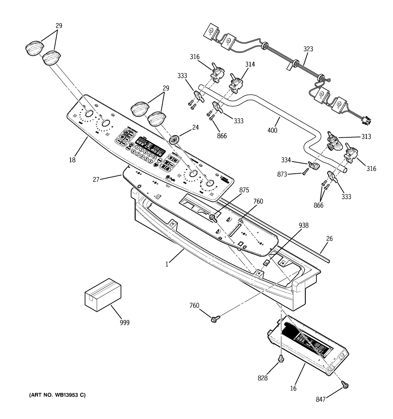 Glass Touch Assembly (Stainless Steel)