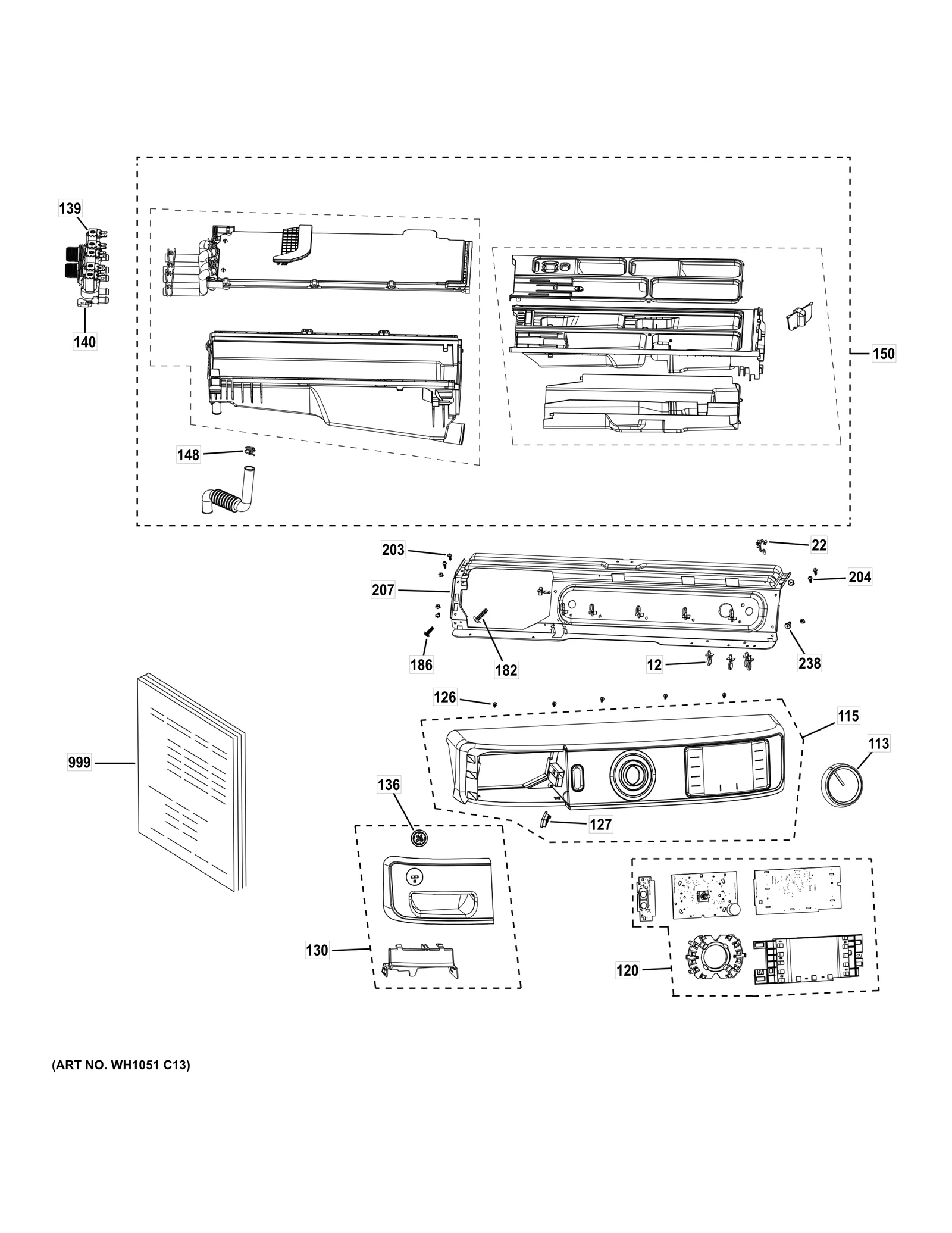 User Interface Board Fl Washer