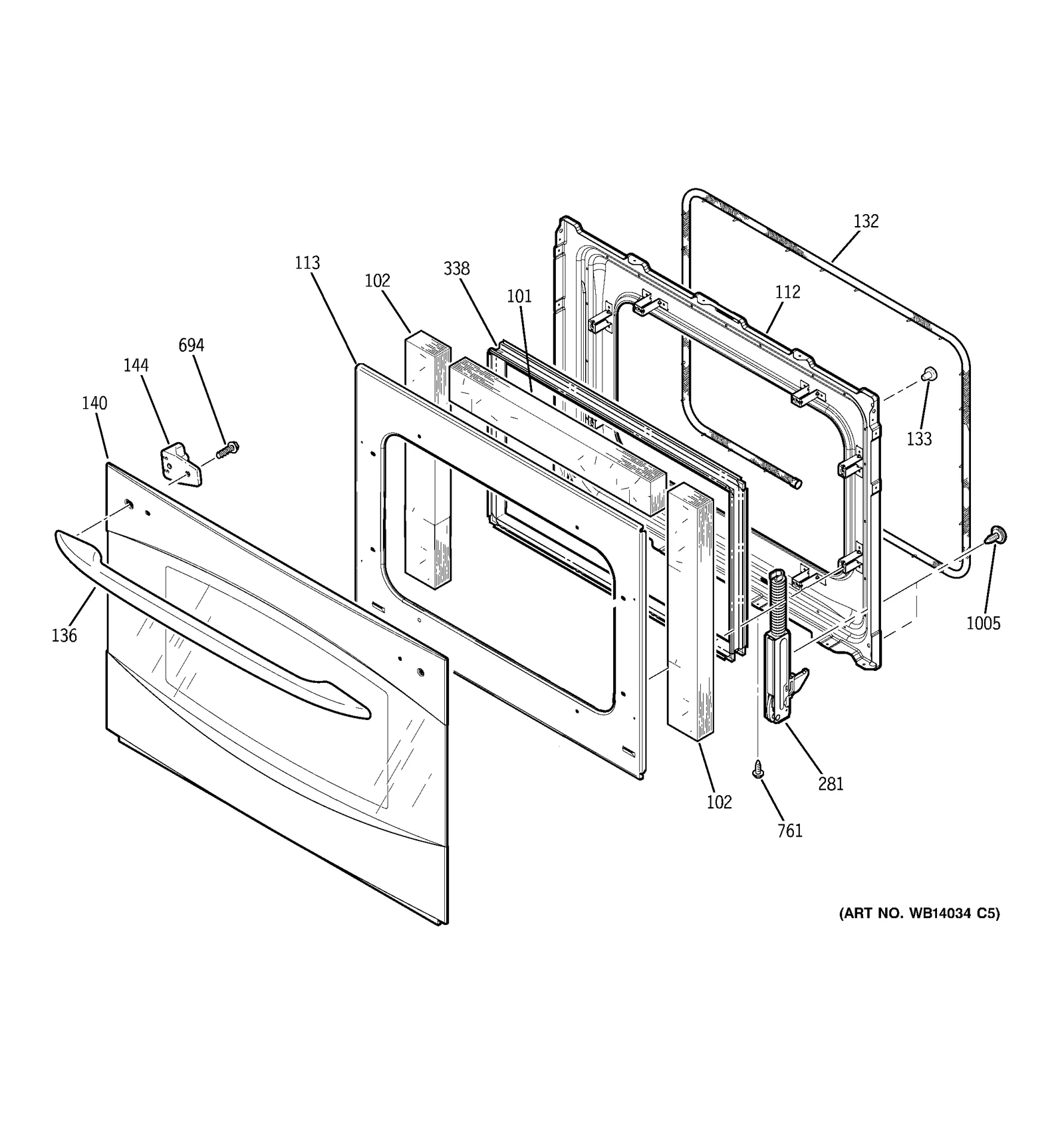 Outer Door Assembly 30 (Stainless Steel)