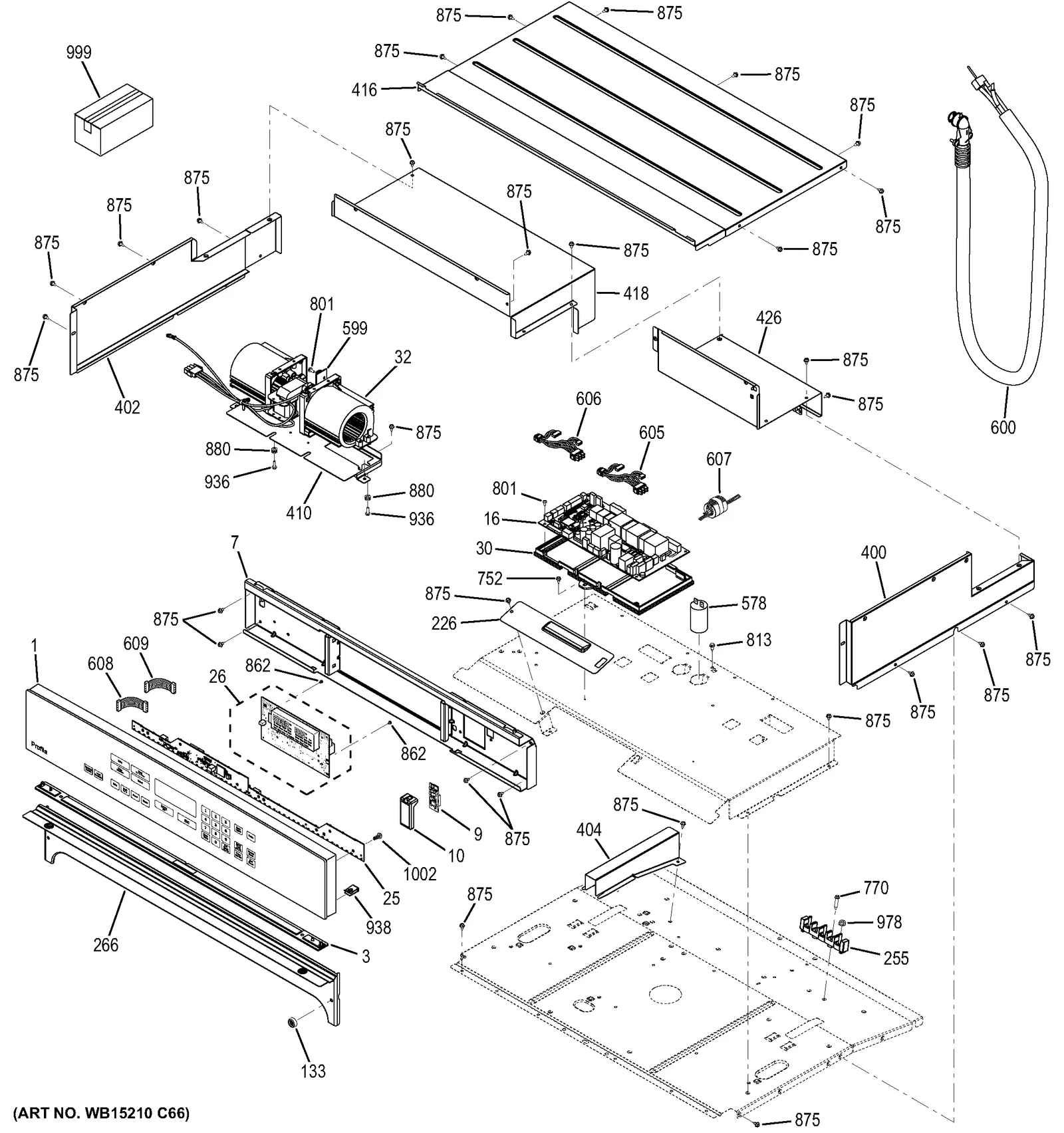 Control Panel Assembly (Black)