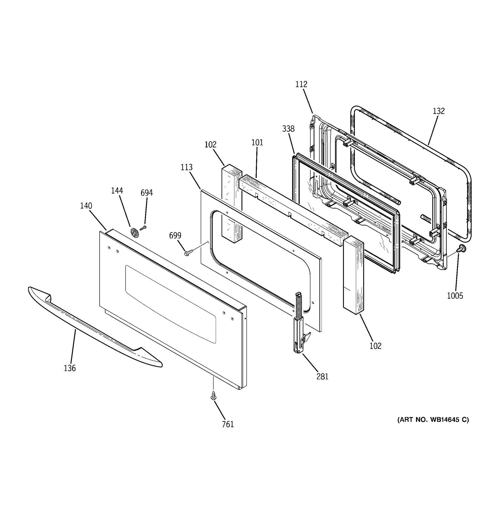 Outer Door Assembly (Black)