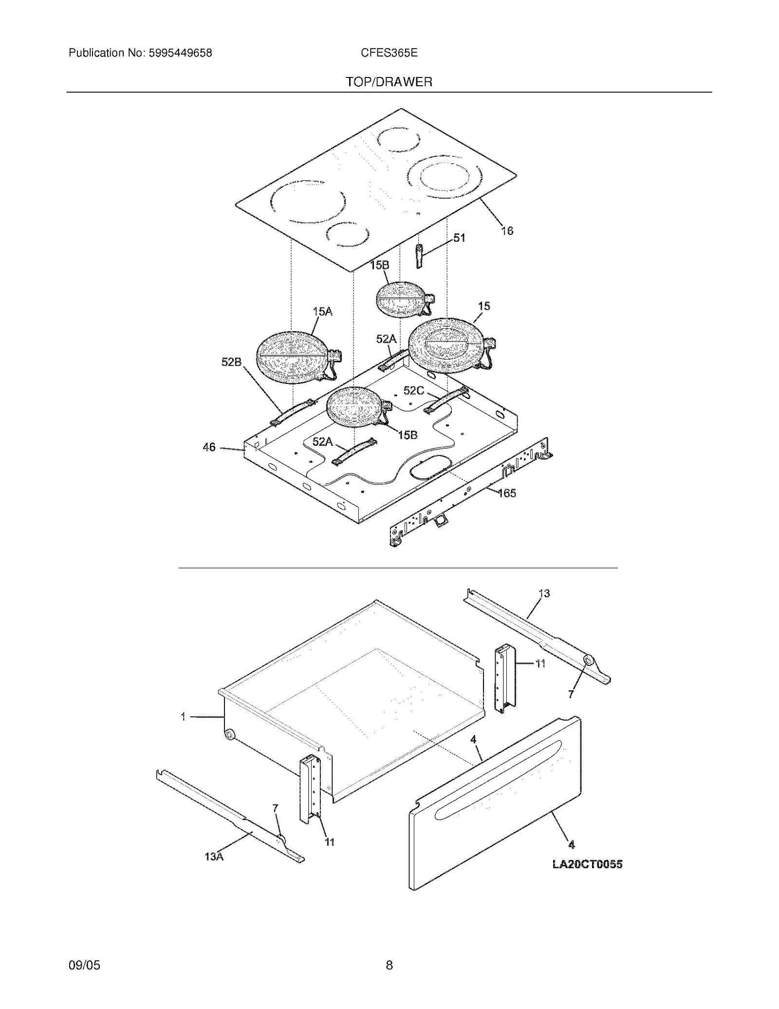 Top Glass Assembly