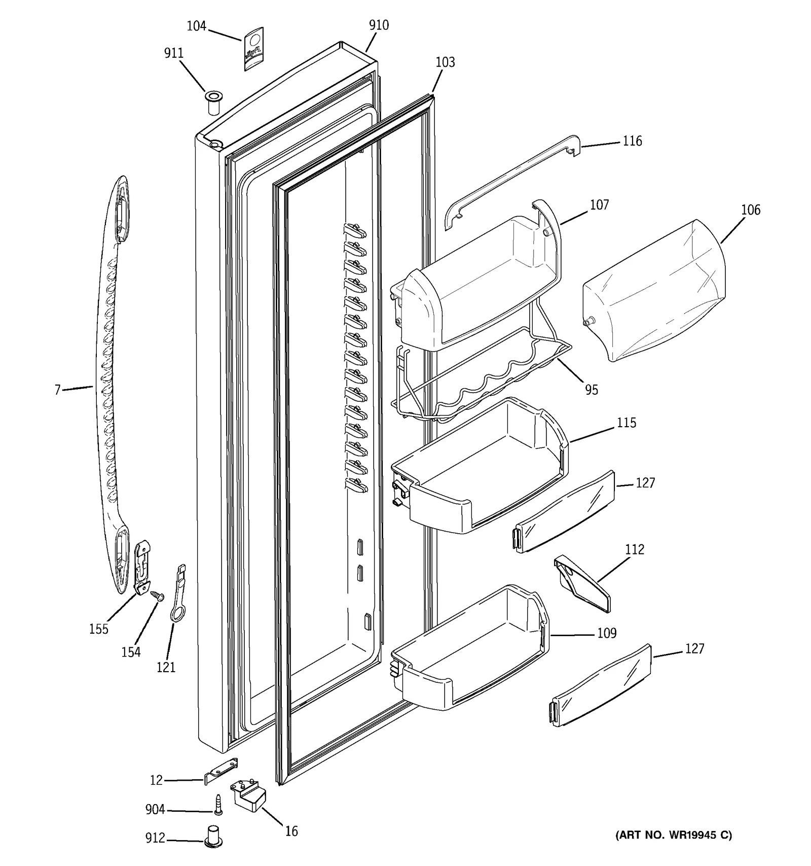 White Door Assembly Kit