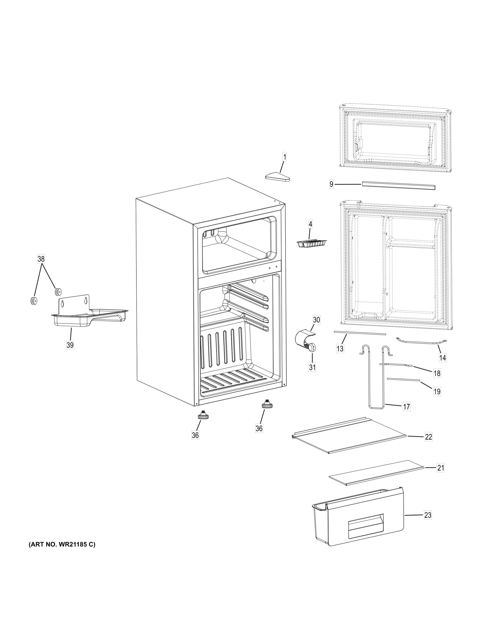 Door Shelf Wire