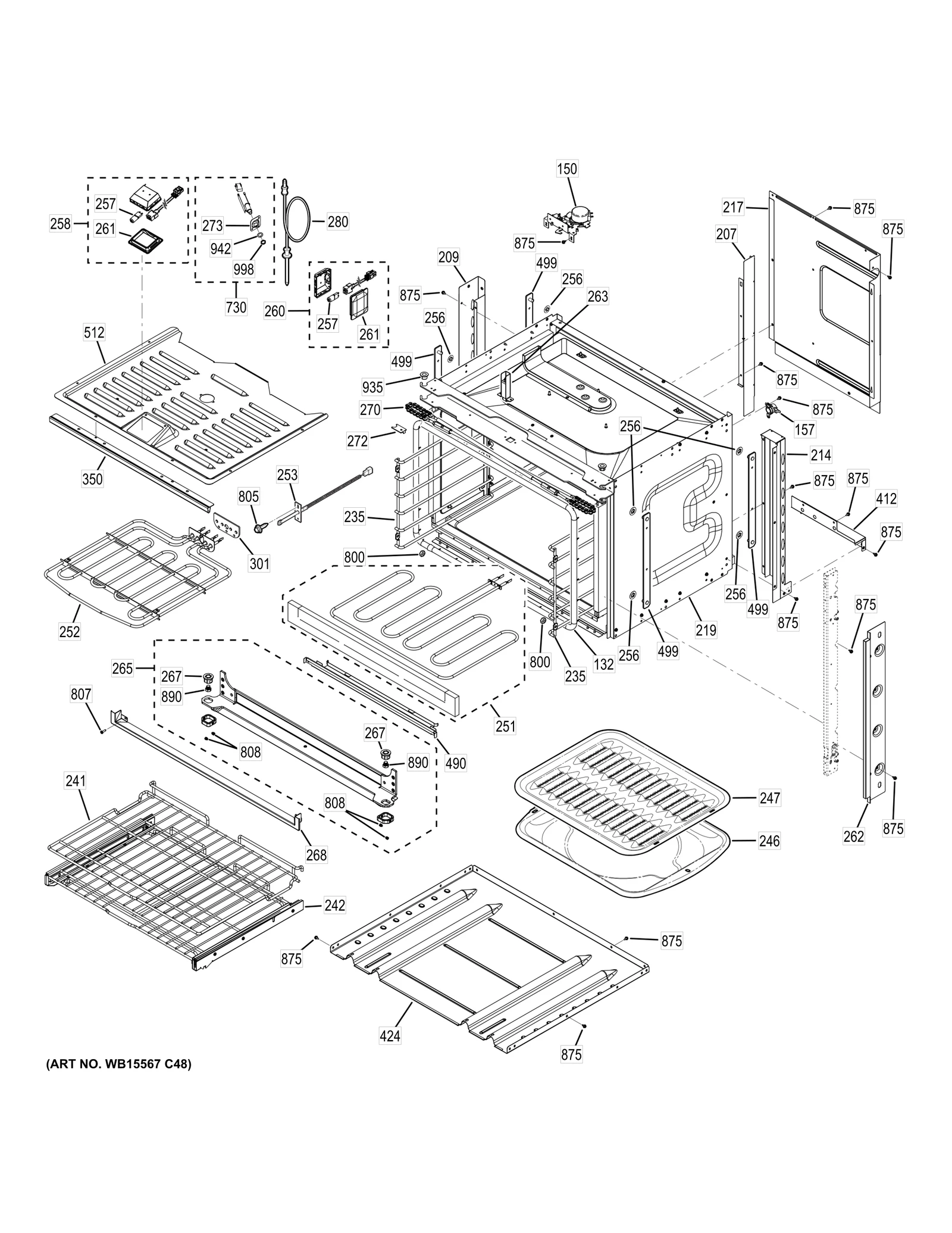 Bottom Black Trim Assembly