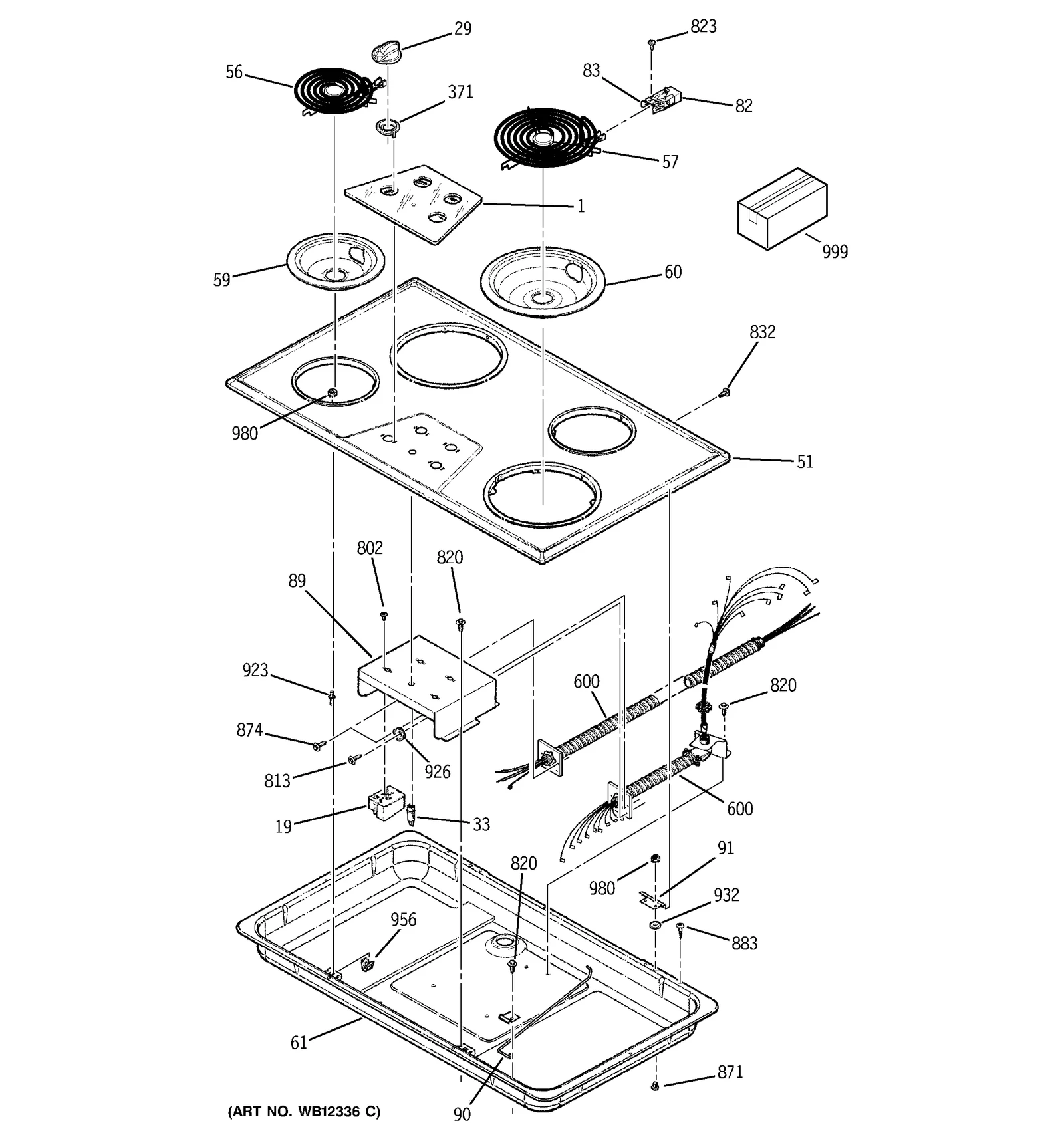 Glass Control Panel Assembly (BQ)