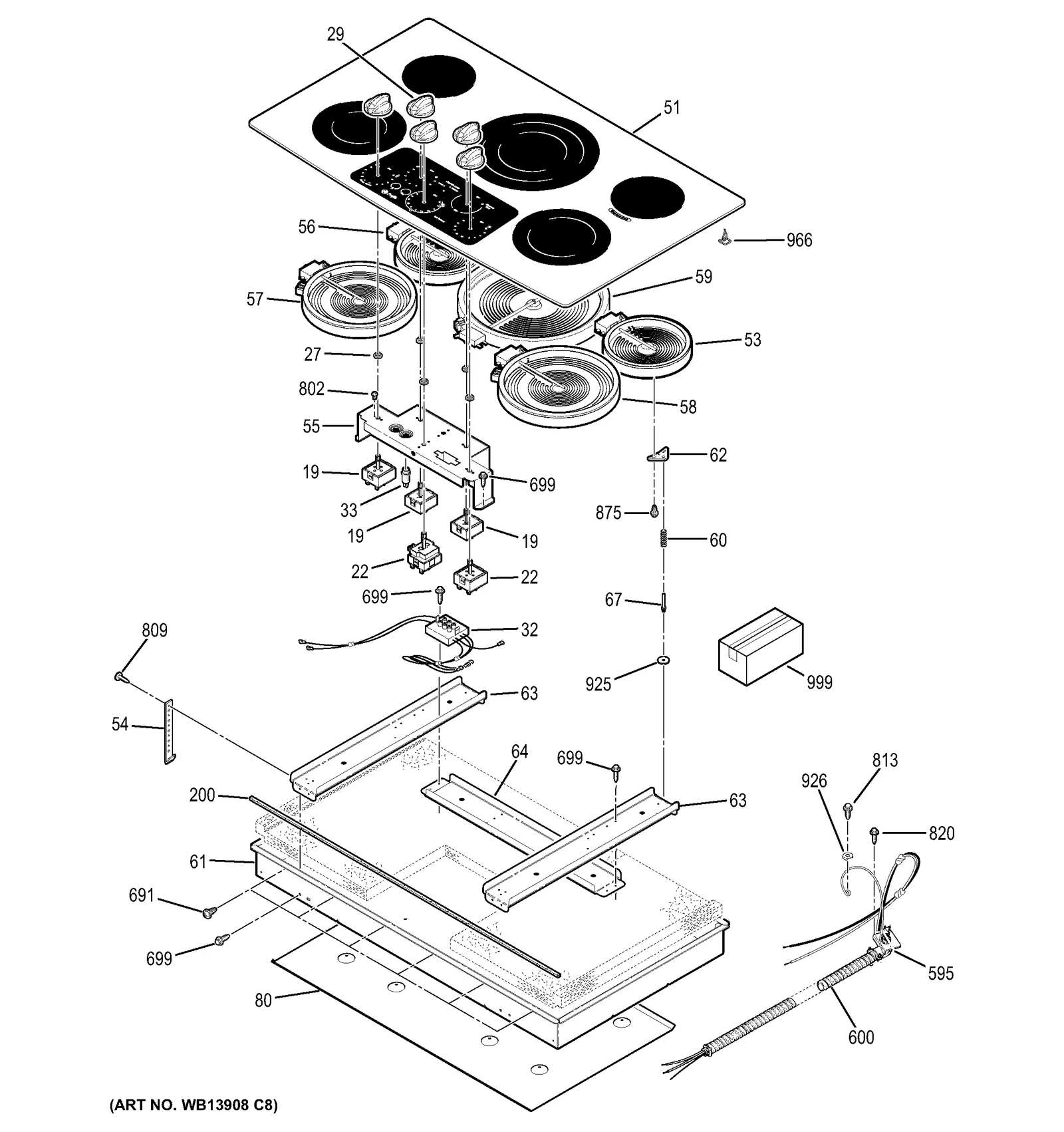 Glass Maintop Assembly