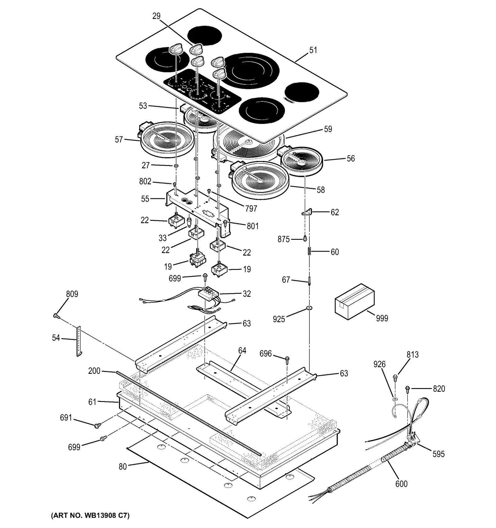 Glass Maintop Assembly