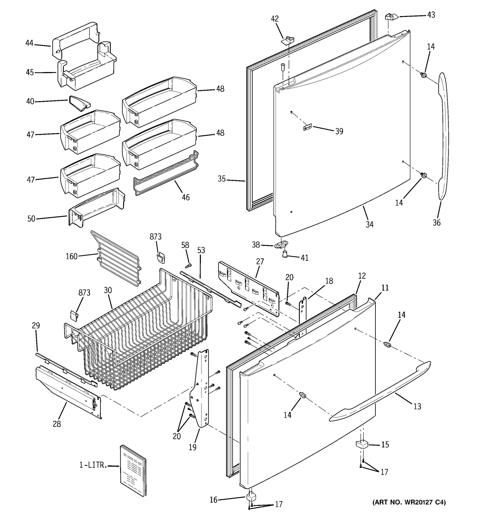 Rear Left Hand Vegetable Pan