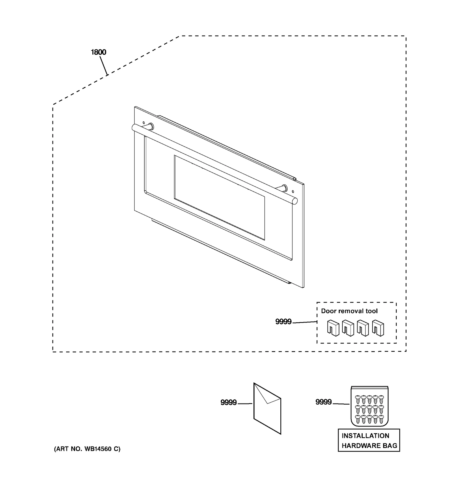 Door Assembly with 4 Door Tool